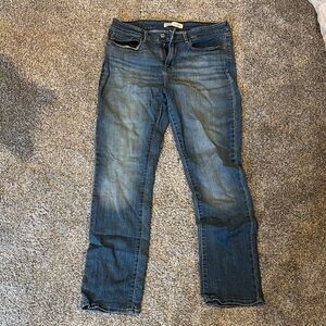 Signature by Levi Strauss Mid-Rise Straight Blue Jeans